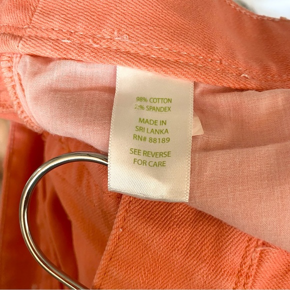 Lilly Pulitzer Coral Worth Straight Jean Pants Size 6 - Picture 7 of 10